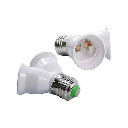 ADAPTADOR SOQUETE P/ 2 LÂMPADAS PADRÃO E-27