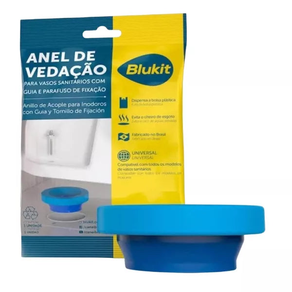 ANEL DE VEDAÇÃO P/ VASO SANITÁRIO C/ GUIA - BLUKIT