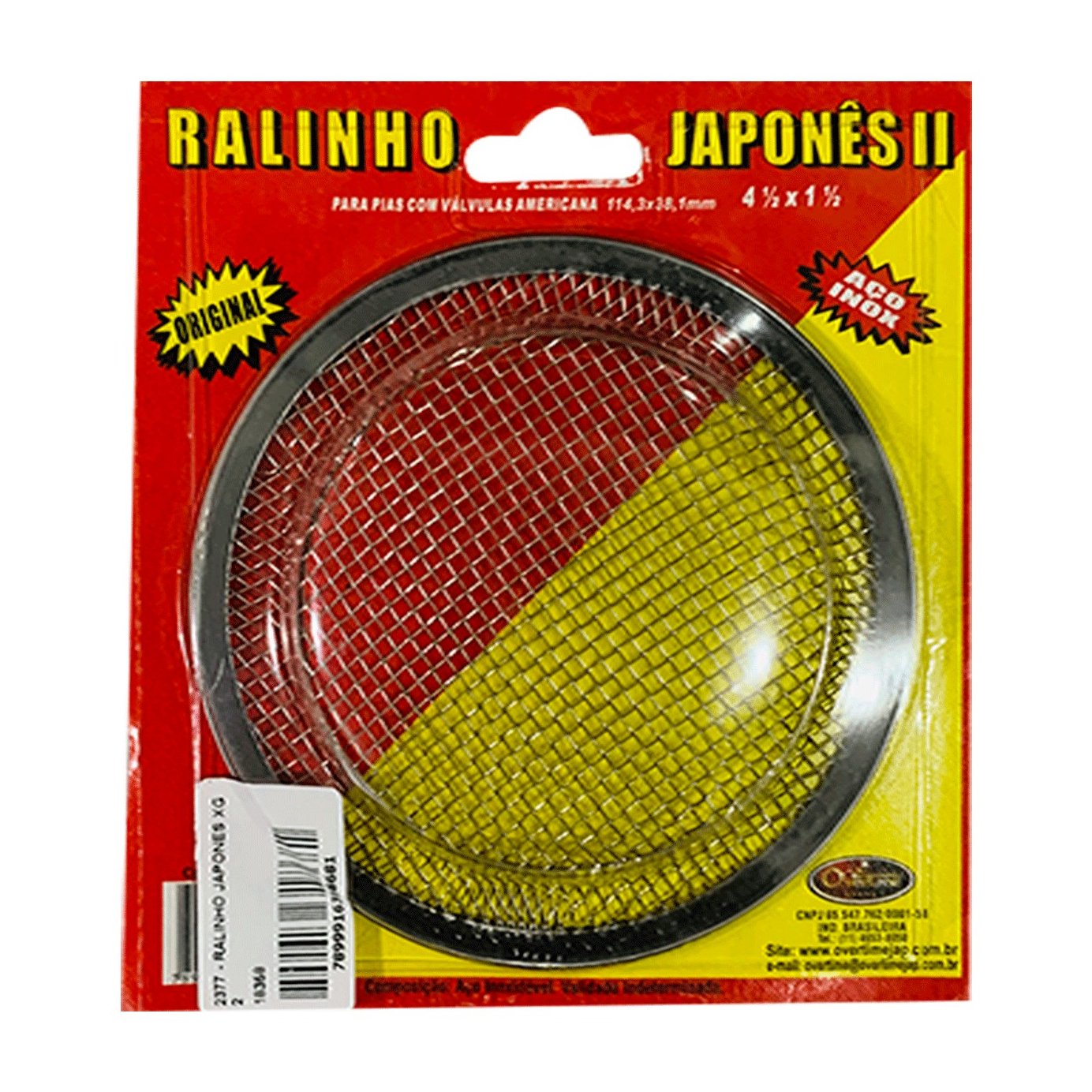 RALINHO JAPONÊS EM AÇO INOX - OVERTIME