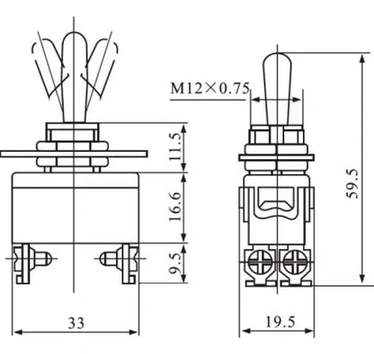 CHAVE GANGORRA KCD1-101 2T 6A 250V - IMPERIAL