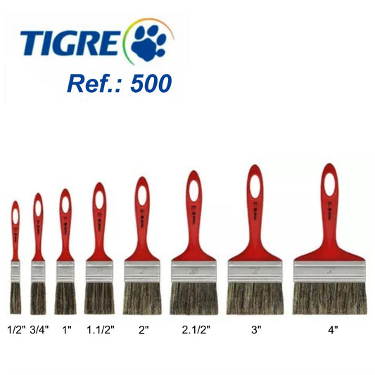 PINCEL TRINCHA SIMPLES LINHA 500 - TIGRE