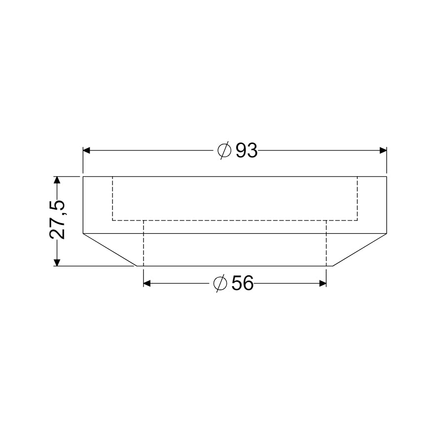 VEDANTE P/ CAIXA ACOPLADA 2" - CENSI