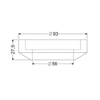 VEDANTE P/ CAIXA ACOPLADA 2" - CENSI