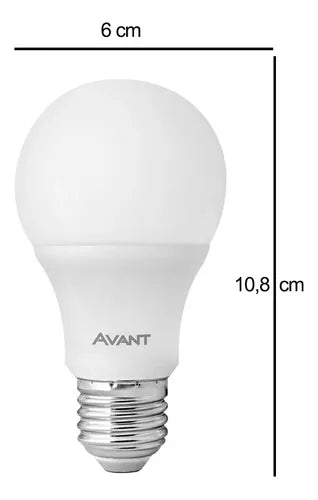 LÂMPADA LED 9W 6500K AVANT