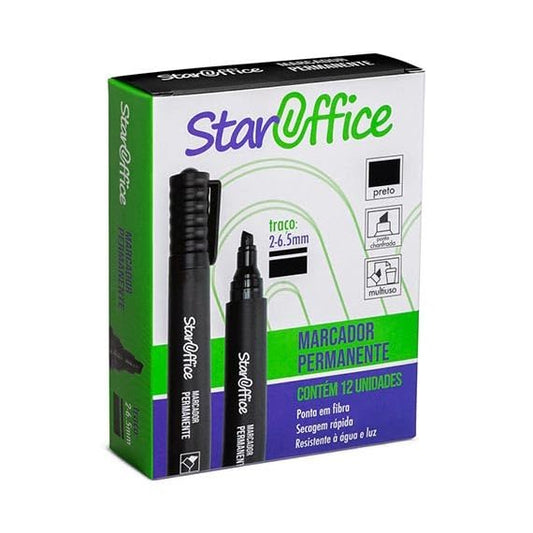 MARCADOR PERMANENTE PRETO STAROFFICE