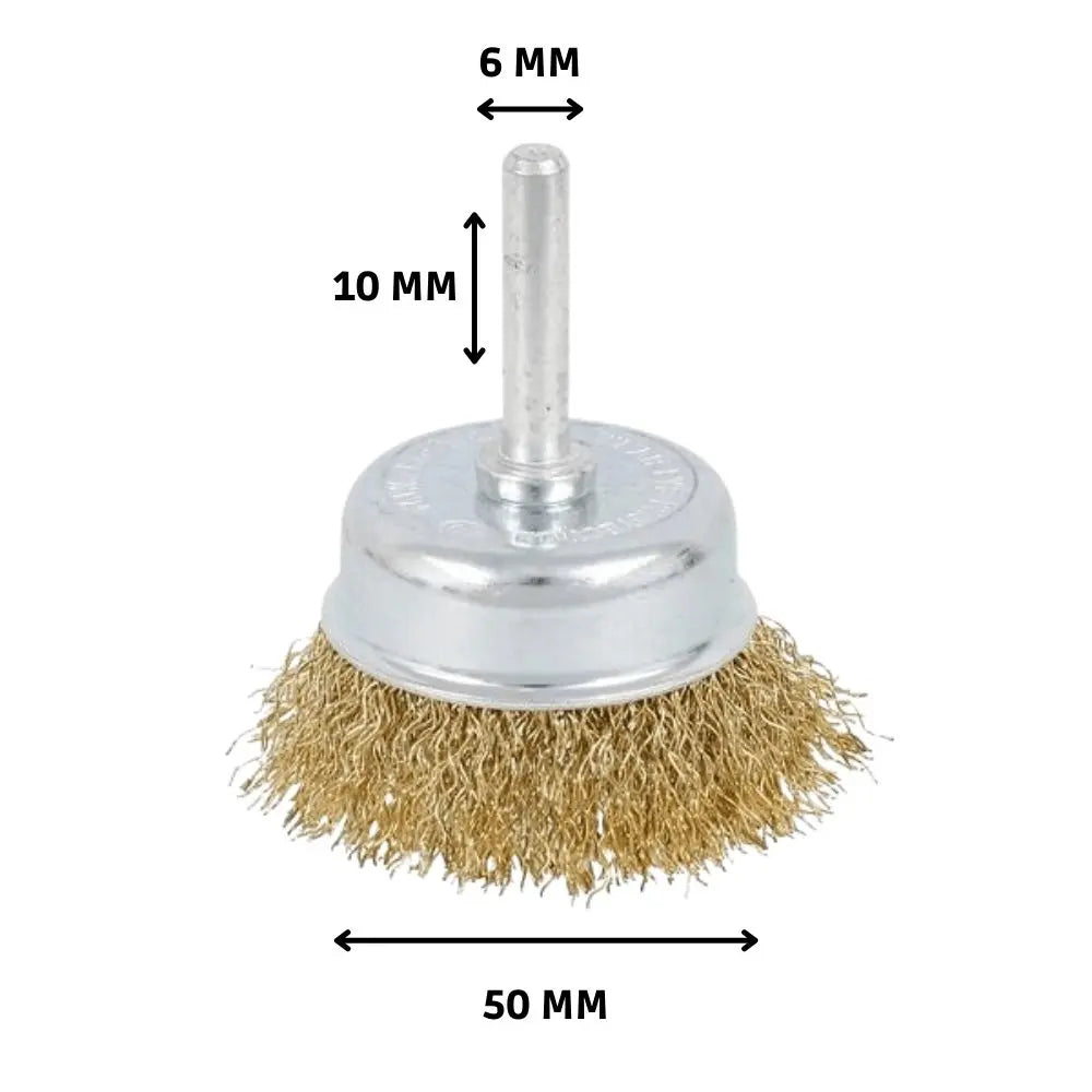 ESCOVA DE AÇO TIPO COPO  2" HASTE 1/4" - ATOPY