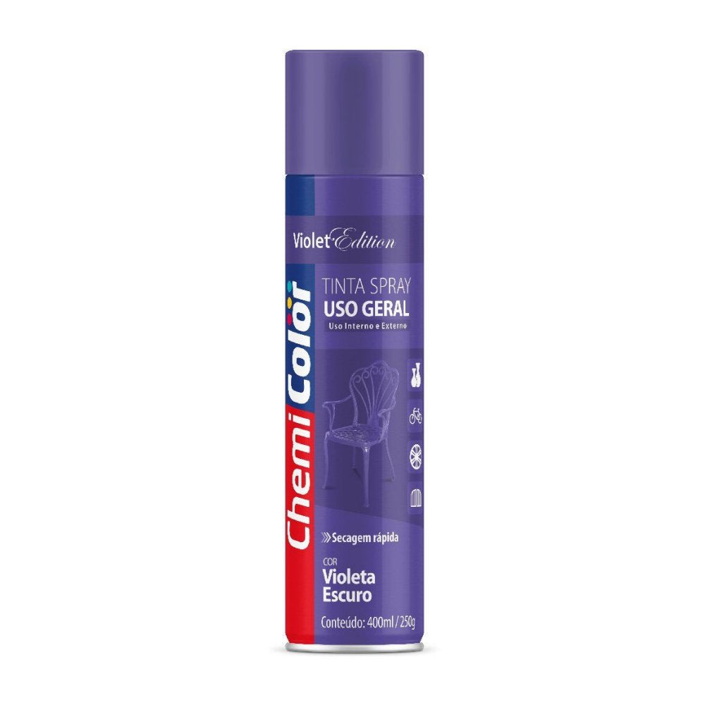 TINTA SPRAY CHEMICOLOR 400ML CORES LISAS