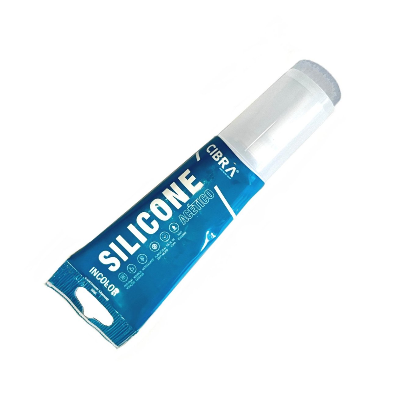 ADESIVO DE SILICONE ACÉTICO INCOLOR 50g - CIBRA