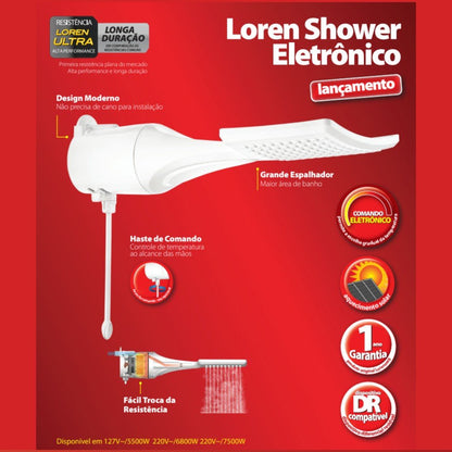 DUCHA ELETRÔNICA LOREN SHOWER ULTRA - LORENZETTI