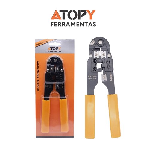 ALICATE DE CRIMPAR CABO DE REDE RJ45 - ATOPY